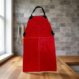 Delantal de Terciopelo Rojo con Bolsillos, Estilo Clásico y Duradero para Uso Diario en la Cocina - Product Image 2