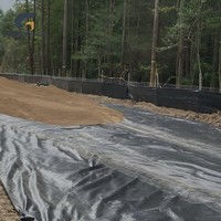 Tela Geotextil Industrial Tejida para la Construcción de Carreteras y la Estabilización del Suelo, Material PP PET, Resistente a Desgarros y Ecológico