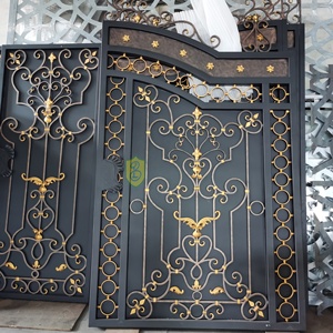 Puerta Decorativa de Hierro Forjado para Jardín, Patio, Hotel, Villa, Resistente al Óxido, Tamaño Personalizado, Garantía de 5 Años - Product Image 2