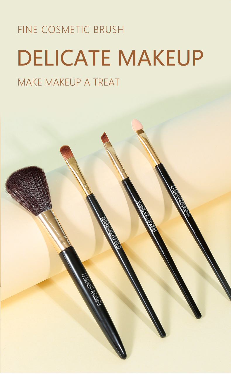 LMLTOP Wholesale Soft Nylon Hair Cosmetic Brushes For Make Up Brush Single Private Label Eye Shadow Brush SY1067-70