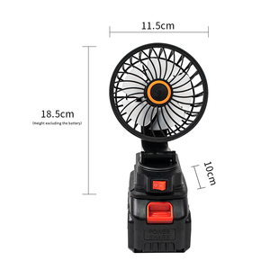 Xách tay 5000mAh có thể sạc lại cầm tay ngoài trời cắm trại fan hâm mộ USB bảng fan hâm mộ với ánh sáng LED và ngân hàng điện cho lều xe - Product Image 4