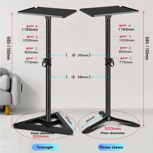 Support de haut-parleur de studio d'enregistrement LKT-650 en métal pour sol, professionnel, pour haut-parleurs de 6 et 8 pouces, support de haut-parleur de bureau, fabricant - Product Image 6