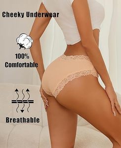 Frauen Spitze Unterwäsche Sexy Blumen Höschen S-L Mädchen Hochhaus Unterwäsche Damen Bequeme Unterhosen Weibliche Dessous - Product Image 4