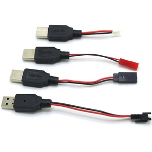 Câble de charge de batterie au lithium 3.7V RC USB vers prise JST SM Futaba pour drone <span class=keywords><strong>3Rc</strong></span> Quadcopter - Product Image 1