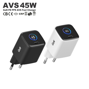 <span class=keywords><strong>Chargeur</strong></span> rapide AVS GaN 45W avec écran intelligent, adaptateur de <span class=keywords><strong>chargeur</strong></span> mural USB C type C, <span class=keywords><strong>chargeur</strong></span> KC PD 45W pour iPhone Samsung Laptop OEM - Product Image 1