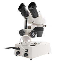 SHUNMA ST-40-2L 20-40X Student Education Stereo Microscope with Halogen Upper and Lower Light Sources