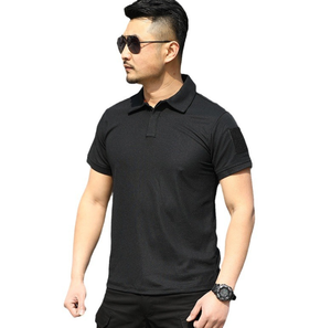 เสื้อโปโลแขนสั้นลายพราง DFT104 สีดำ เทา เขียว คากาย ขายส่ง เสื้อโปโลแห้งเร็ว เสื้อยุทธวิธี - Product Image 4