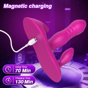 Vibrador con Control Remoto Inalámbrico por Aplicación, Estimulador Dual de Punto G y Anal, Masturbador Vaginal para Mujeres, Juguetes Sexuales - Product Image 4