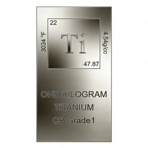 High Purity Grade 1 Pure <strong>Titanium</strong> 1kg Solid Bullion for Investment &amp; Collection - <strong>Titanium</strong> Bar - Product Image 5