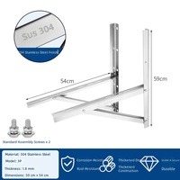 Support mural robuste pour mini-split, unité extérieure de climatisation, capacité de charge 600 LBS, pour climatiseur sans conduit, pompe à chaleur, climatiseur de fenêtre, support extérieur