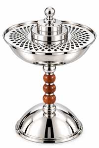 Brûleur d'encens esthétique en métal et bois, accessoire parfumé au design élégant, adapté aux intérieurs modernes et à la méditation. - Product Image 4