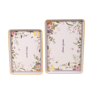 Wuhe Secret Garden <b>Tray</b> Food Grade Melamine <b>Large</b> Serving <b>Tray</b> For Coffee Tea Hotel Use - Product Image 5