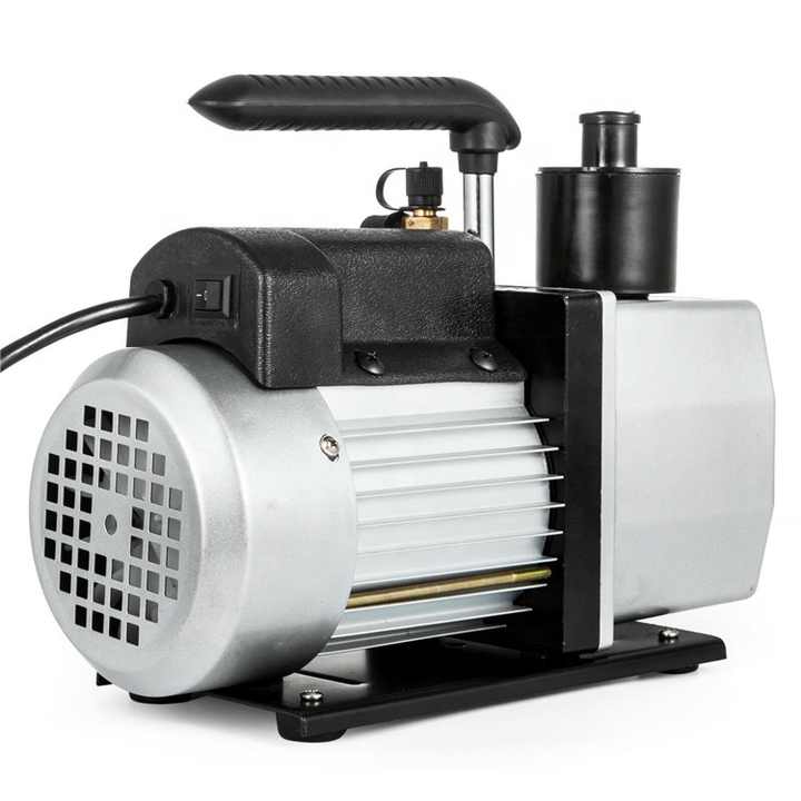 旋转叶片真空泵 12cfm 1hp 双层 hvac 自动交流制冷剂空气真空泵
