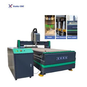 Xunke Multi-Functionele 2030 Atc Cnc Router Houtbewerking 3 As 4 Assen 4 * 8ft Lineaire Schijf Gereedschap Verandering Hout Cnc Router Met Atc