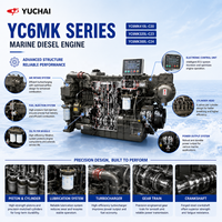 Moteur diesel marin Yuchai YC6MK 300kW 235kW 220kW YC6MK410L-C20 YC6MK320L-C23 YC6MK300L-C24 pour bateau de pêche