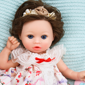 Muñeca Reborn de Silicona Platino 100% de Cuerpo Completo Suave de 13 Pulgadas, Muñeca de Moda DIY para Bebés Recién Nacidos y Niños Pequeños, Juguete Húmedo - Product Image 5