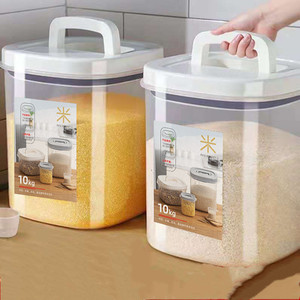 <b>Rice</b> Storage Box 10Kg Sealed Lid Kitchen Grain <b>Container</b> For <b>Rice</b> Flour Storage - Product Image 1