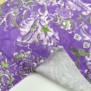 Design floral <span class=keywords><strong>violet</strong></span> personnalisé imprimé 55% <span class=keywords><strong>lin</strong></span> 45% viscose mélangé tissu solide pour une utilisation de vêtement imprimé-pour chemises habillées pantalons - Product Image 6
