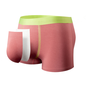 Bóxer de alta calidad para hombre, ropa interior, bolsa 3D, sin costuras, de Color sólido, transpirable, de pierna corta, suave, sin costuras, para hombre - Product Image 3