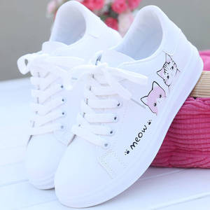 Zapatos Blancos Bordados para Mujer, Zapatos Deportivos Casuales, Nuevos Zapatos de Mujer de Caña Baja - Product Image 3