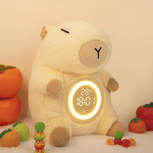 Luz de noche recargable <span class=keywords><strong>Kabi</strong></span> Bala, reloj despertador de oso de peluche, lámpara de noche, ambiente creativo para dormitorio, regalo para Cumpleaños de Niños - Product Image 3