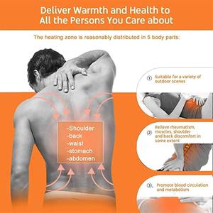 سترة تدفئة كهربائية وسترة للرجال مقاومة للرياح خفيفة الوزن ملابس ساخنة للمشي لمسافات طويلة - Product Image 5