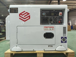 เครื่องกำเนิดไฟฟ้าแบบเงียบ YHS 10kva 5Kw 6000 วัตต์ พร้อมล้อเลื่อน 195 F สตาร์ท 50Hz ความถี่กระแสไฟฟ้า รุ่น YHS-DG-R10000 แบบเงียบ ทำงานได้ดี - Product Image 1