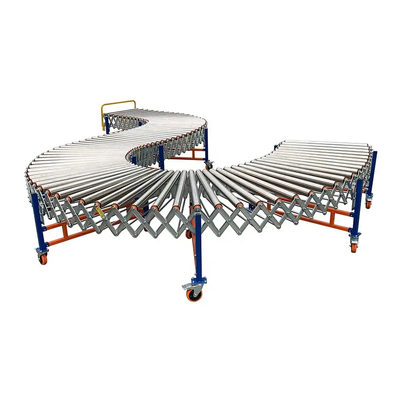 High Quality Carrier Inclined Chain Driven Design Polymer Belt Heavy Collapsible Cone Duty Powered Conveyor Roller