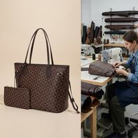 Bolso de Mano de Cuero Genuino para Mujer, Diseño Geométrico de Lujo, Bolso de Compras, Cartera, Bolso de Hombro Moderno para Dama