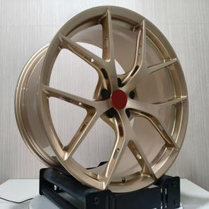 Jantes forgées personnalisées 5x112 en <span class=keywords><strong>bronze</strong></span> noir 18 19 20 21 22 pouces, roues de voiture forgées argentées pour Cooper Beetle Audi BMW Benz Jaguar - Product Image 4