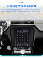 Autoradio Android CARUPEZ 9,7 pouces pour Ford Mustang 2010-2014 7862S 8 cœurs, style Tesla vertical, unité principale de navigation, DSP GPS