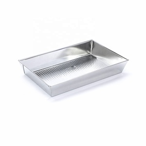 Traditional Uncoated Metal Deep Dish <b>Bakeware</b> Rectangular Brownie Baking Trays with Textured Bottom for Roast & Bake - Product Image 2