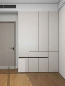 Armoire moderne minimaliste à plusieurs compartiments, idéale pour le rangement de la chambre à coucher - Product Image 3