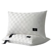 Oreiller de repos confortable et luxueux à motif gaufré pour le soutien du cou, personnalisable et lavable en machine, pour le commerce transfrontalier