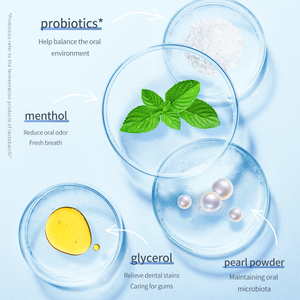 Polvere di <span class=keywords><strong>denti</strong></span> di menta con perla di mentolo con probiotici per la cura orale multiuso <span class=keywords><strong>sbiancamento</strong></span> dei <span class=keywords><strong>denti</strong></span> <span class=keywords><strong>e</strong></span> accessori per la <span class=keywords><strong>pulizia</strong></span> - Product Image 6