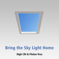 Plafonnier LED intelligent à lumière du soleil artificielle pour intérieur, faux puits de lumière Coelux, panneau lumineux ciel bleu nuageux, moderne, 2200K-10000K