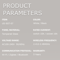 Prise murale intelligente Wi-Fi Brésil 1 Gang avec interrupteur tactile intelligent et prise de courant pour boîtier mural standard 4x2, appareil domotique Wi-Fi