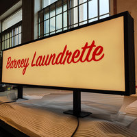 Enseigne lumineuse LED personnalisée à suspendre, double face, boîte à lumière publicitaire, enseignes lumineuses pour magasin, enseignes lumineuses pour devanture de magasin