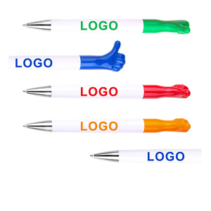 Dibujos animados creativos gesto forma Impresión logotipo publicidad pluma pulgares arriba aliento bolígrafo - Product Image 2