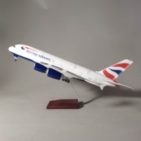 Modelo de Avión Airbus A380 de British Airways, Escala 1/160, Tamaño 46 cm, Regalo Empresarial, Colección, Artesanía, Venta al por Mayor OEM
