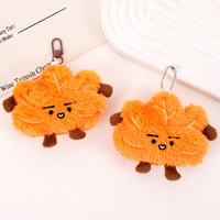 Offre Spéciale – Petit porte-clés pendentif en peluche feuille d'érable écologique avec mousqueton, breloque de sac pour cadeau