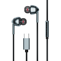 Écouteurs filaires USB-C haute qualité avec décodeur numérique DAC et câble en cuivre sans oxygène à 6 conducteurs pour iPhone 15/16, contrôle des appels et de la musique