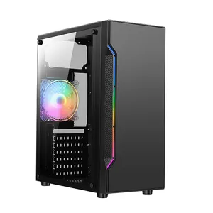 热卖RGB电脑盒流光atx pc外壳新料