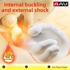 Nuovo Vibratore per Punto G Destrimano Similato 2025 con Riscaldamento 10 Frequenze 100% Impermeabile e Ricaricabile USB Giocattolo Sessuale Flessibile - Product Image 3