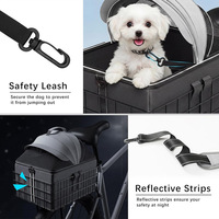 Panier de vélo arrière carré de style nouveau, lit pour animaux de compagnie, respirant, imperméable, multifonctionnel, transporteur portable pour animaux de compagnie, accessoires pour vélo, chat, chien