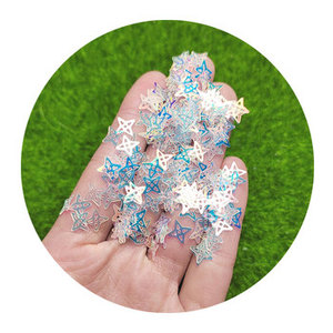 Vente en gros 500 g/lot Mini paillettes mignon étoile artisanat pour bricolage Nail Art-étincelles embellissements le <span class=keywords><strong>secret</strong></span> de superbes fournitures d'artisanat - Product Image 1