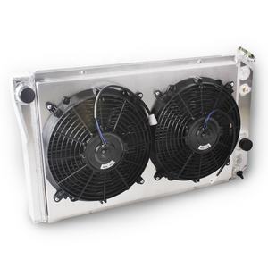 Carénage de radiateur en aluminium SS-0145 à 3 rangées avec ventilateurs 2*12 "pour moteur <span class=keywords><strong>Chevrolet</strong></span> S10 Blazer V8 1982-2002 <span class=keywords><strong>CORVETTE</strong></span> <span class=keywords><strong>1984</strong></span>-1990 - Product Image 1
