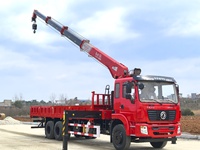 Camion benne Dongfeng 14 tonnes avec grue de levage, grue télescopique hydraulique 14 tonnes