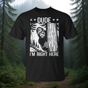 Camiseta de manga corta Sasquatch Bigfoot Forest Legend para adultos, unisex, con cuello redondo, estampado digital - Product Image 3