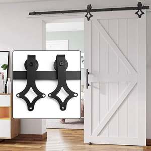 Kit de Herrajes para Puerta Corredera WEKIS con Acabado Satinado, Deslizamiento Suave y Silencioso, Acero, Latón y Aleación de Zinc, para Hoteles y Edificios - Product Image 1